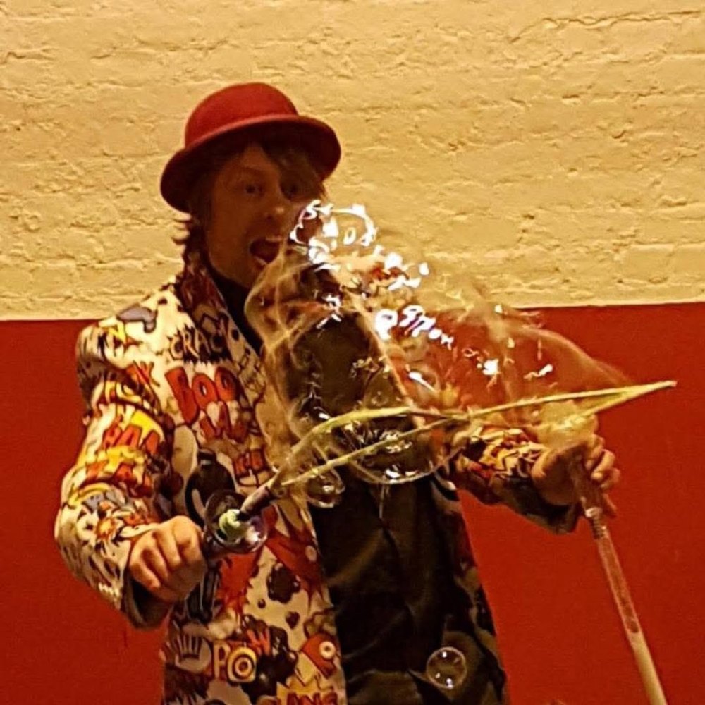 Bubble magic close-up