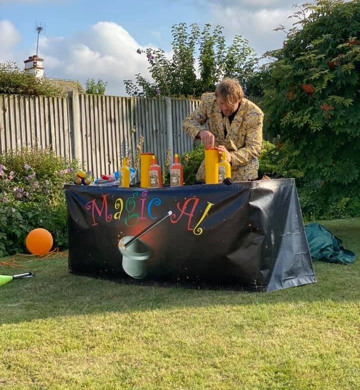Garden magic show