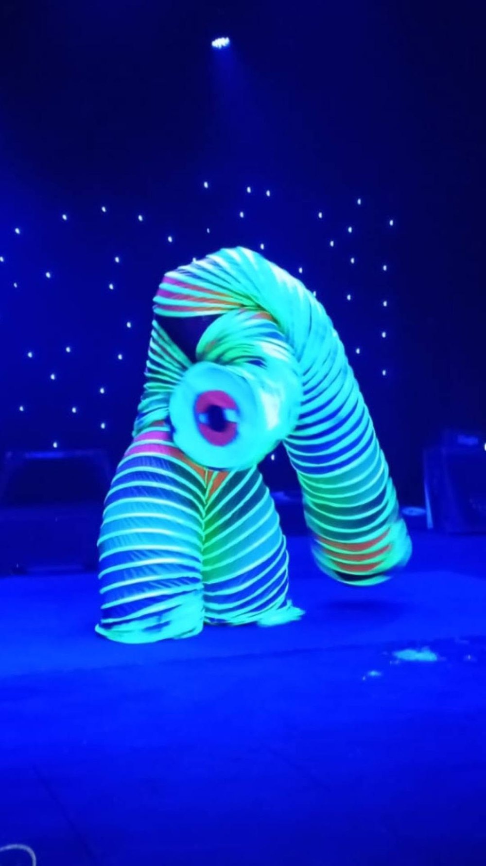 Stage show under lights